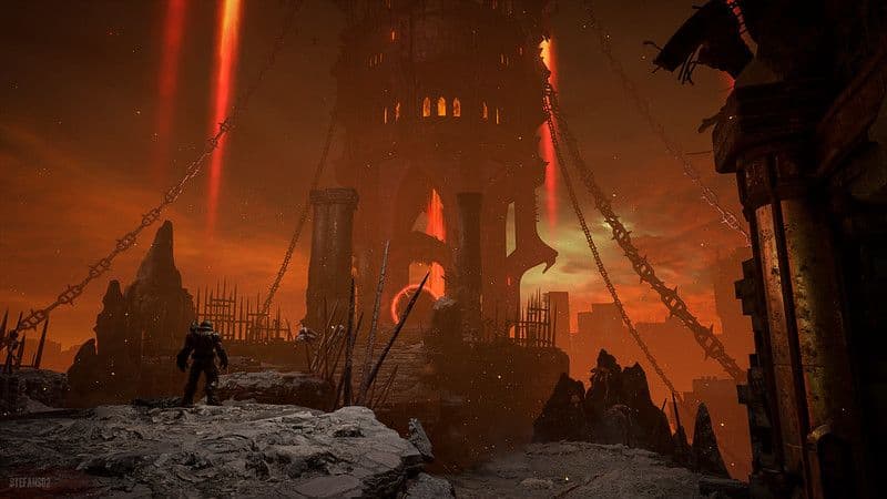 A screenshot from Doom