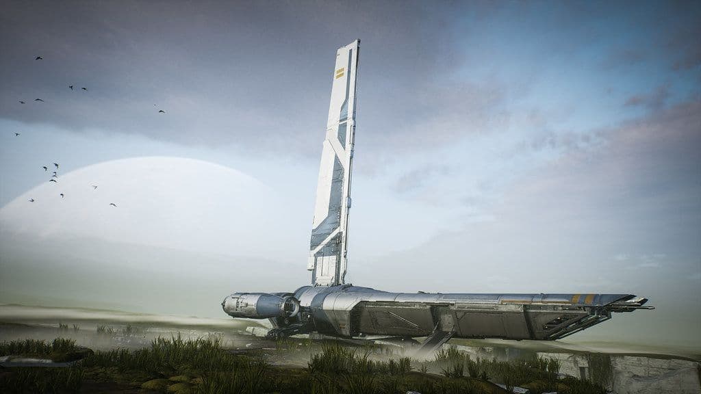 A screenshot showing a space ship