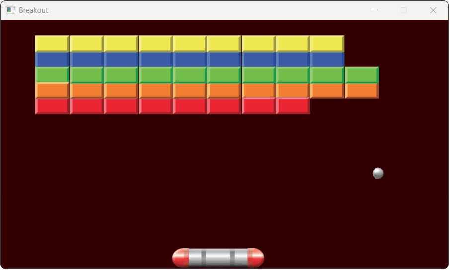 Screenshot showing the game in the loss state