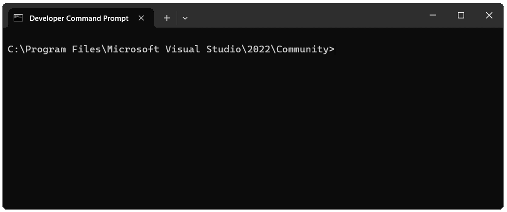 Screenshot of the Windows Command Prompt