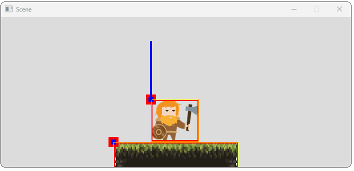 Screenshot showing character stopped on the floor