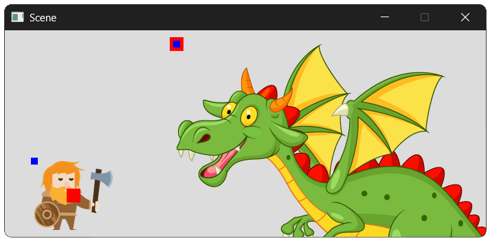 Screenshot of our scene