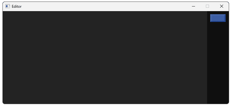 Screenshot showing our completed actor menu