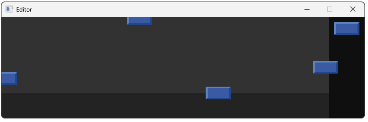 Diagram showing actors being dropped partially outside the level