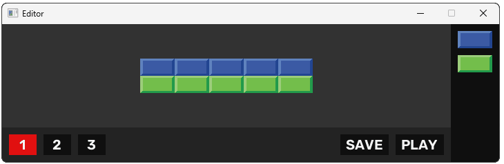 Diagram showing a level with two actor types