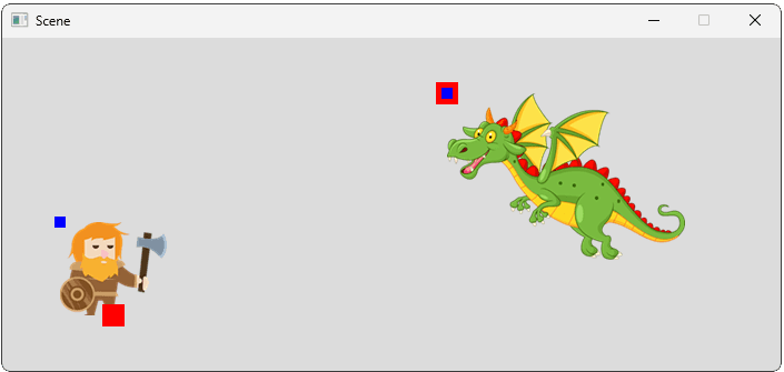 Screenshot showing our image components rendering with an offset