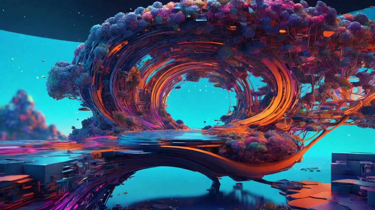 Abstract art representing computer programming