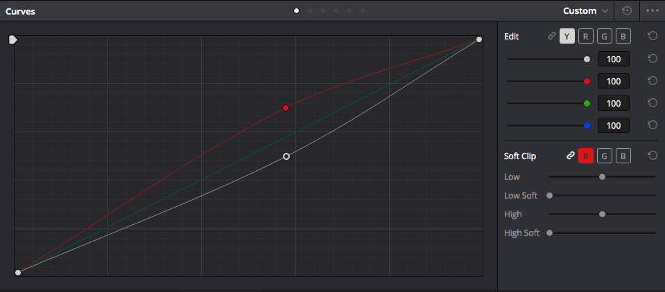 Curves Editor in DaVinci Resolve