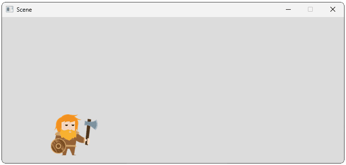 Screenshot showing our rendered scene with using world space coordinates in screen space