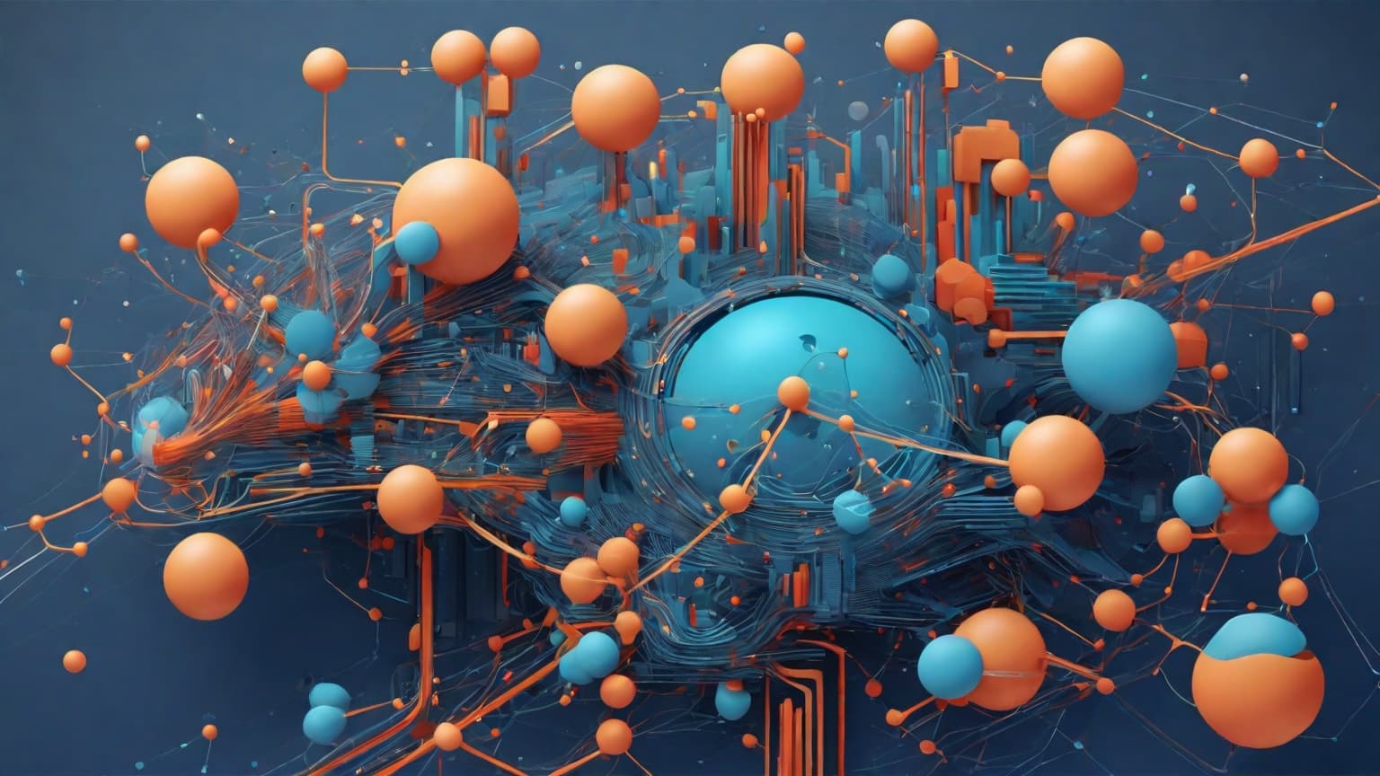 Abstract art representing computer programming