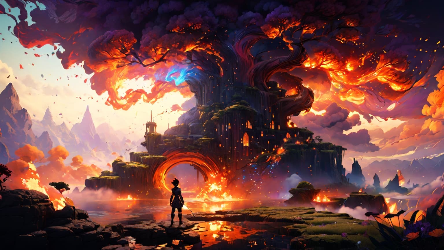 Abstract art representing computer programming