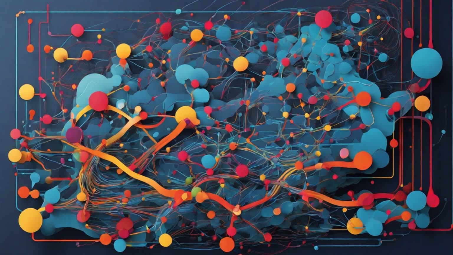 Abstract art representing computer programming