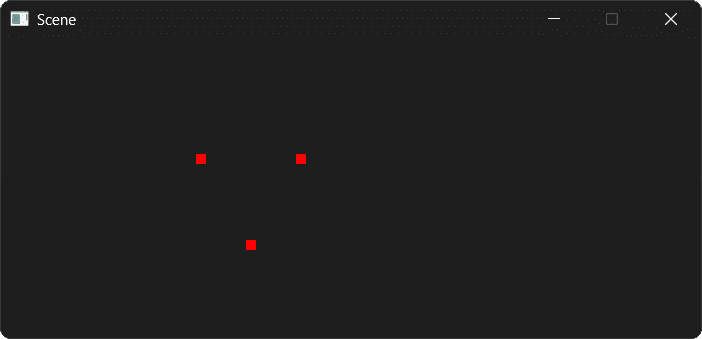 Screenshot showing the translated triangle