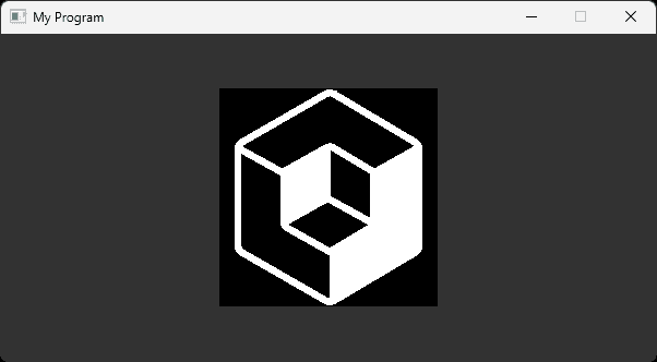 Screenshot of the program running