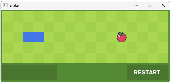 Screenshot showing our score counter background in the bottom left of the UI