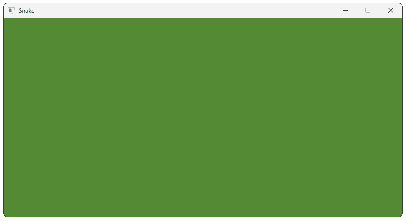 Screenshot of an empty SDL window with a green background