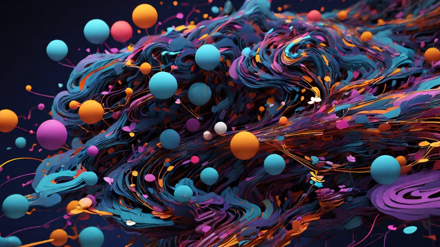 Abstract art representing computer programming