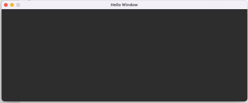 Screenshot showing a blank window